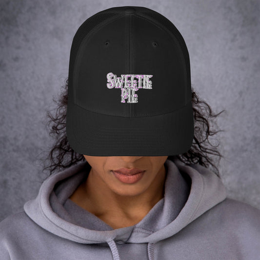 Sweetie Pie Logo Embroidered Trucker Cap (See Stitching Color Note in Description)