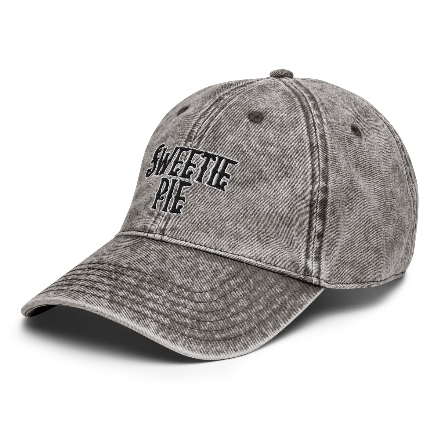 Sweetie Pie Logo Puff Embroidered Vintage Cotton Twill Cap