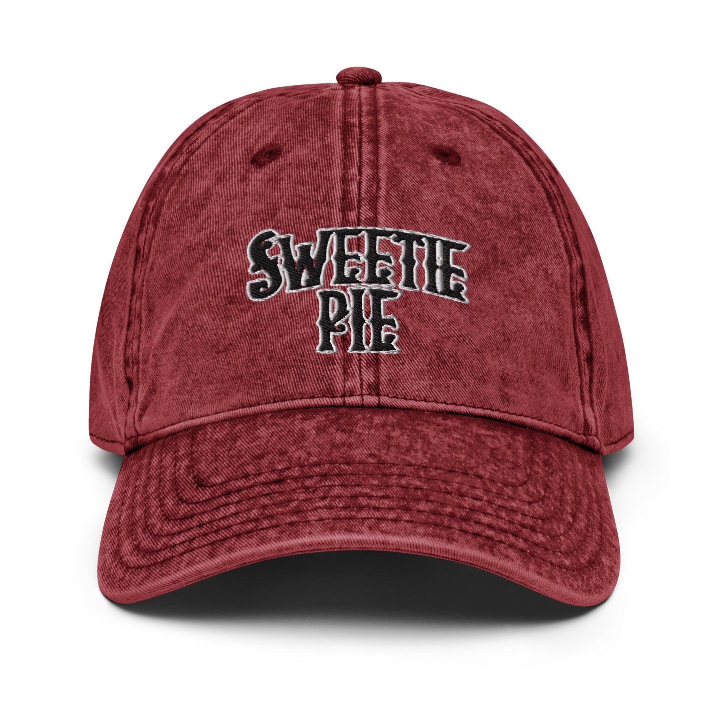 Sweetie Pie Logo Puff Embroidered Vintage Cotton Twill Cap