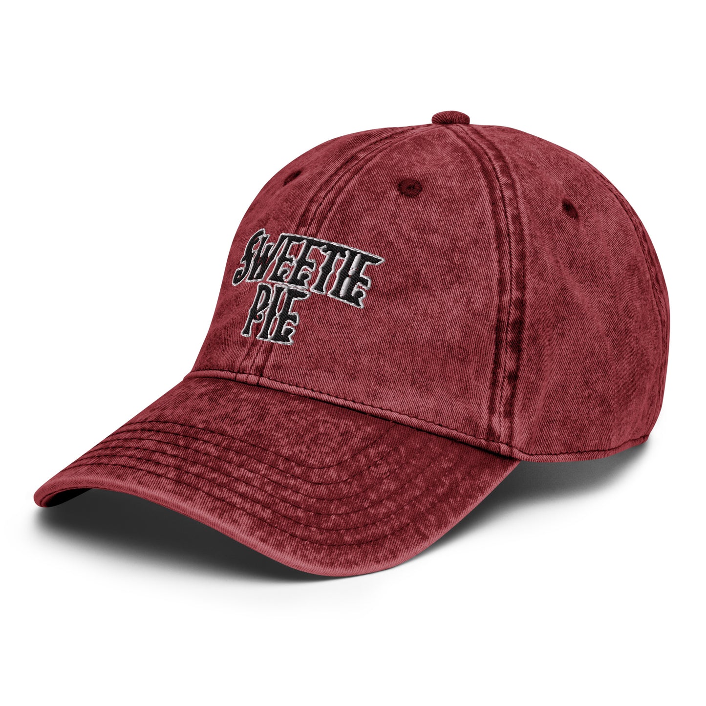 Sweetie Pie Logo Puff Embroidered Vintage Cotton Twill Cap